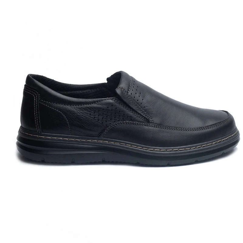 Italian Men Black Leather Shoes #4056