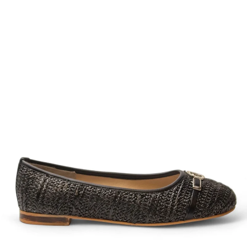 Women Black KHESH Ballerina #2956