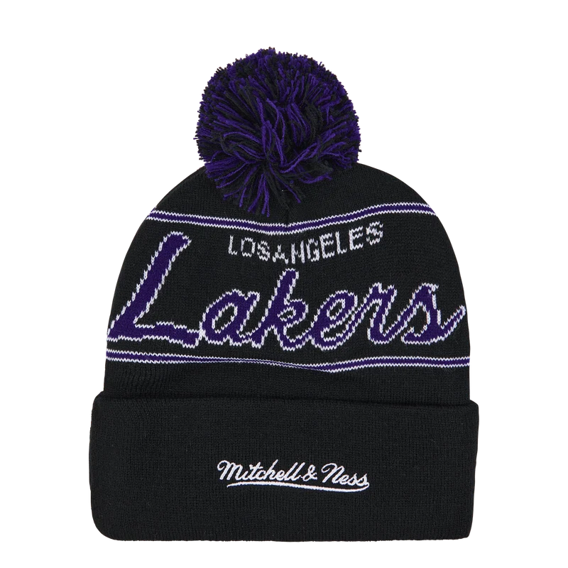 Lakers Script Pom Beanie HWC