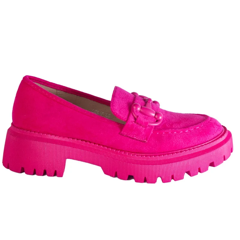 Europeon Union Women Fuchia Chamois Shoes #2383