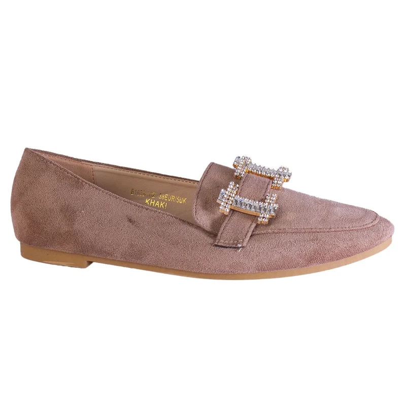 Europeon Union Women Cafe Chamois Shoes #2373