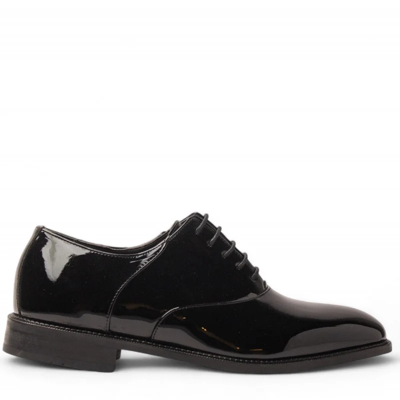 Men Black Vernis Leather Shoe #4688