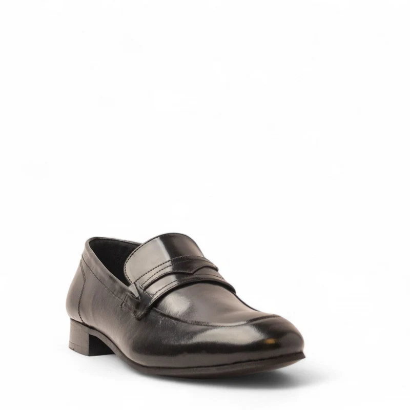 Men Black Vernis Leather Shoe #4687