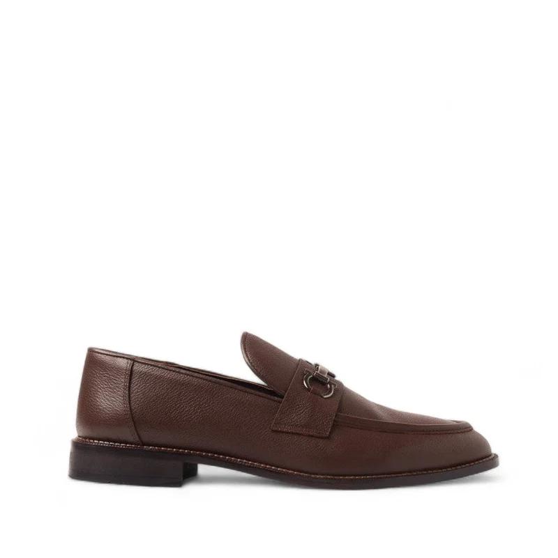 Men Brown Leather Shoes #4682