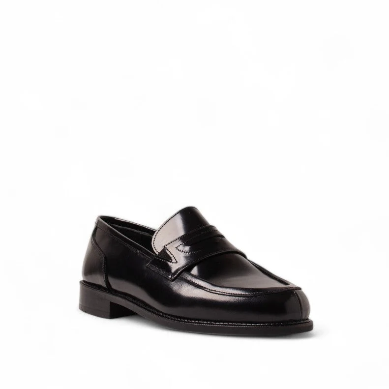 Men Black Vernis Leather Shoes #4671