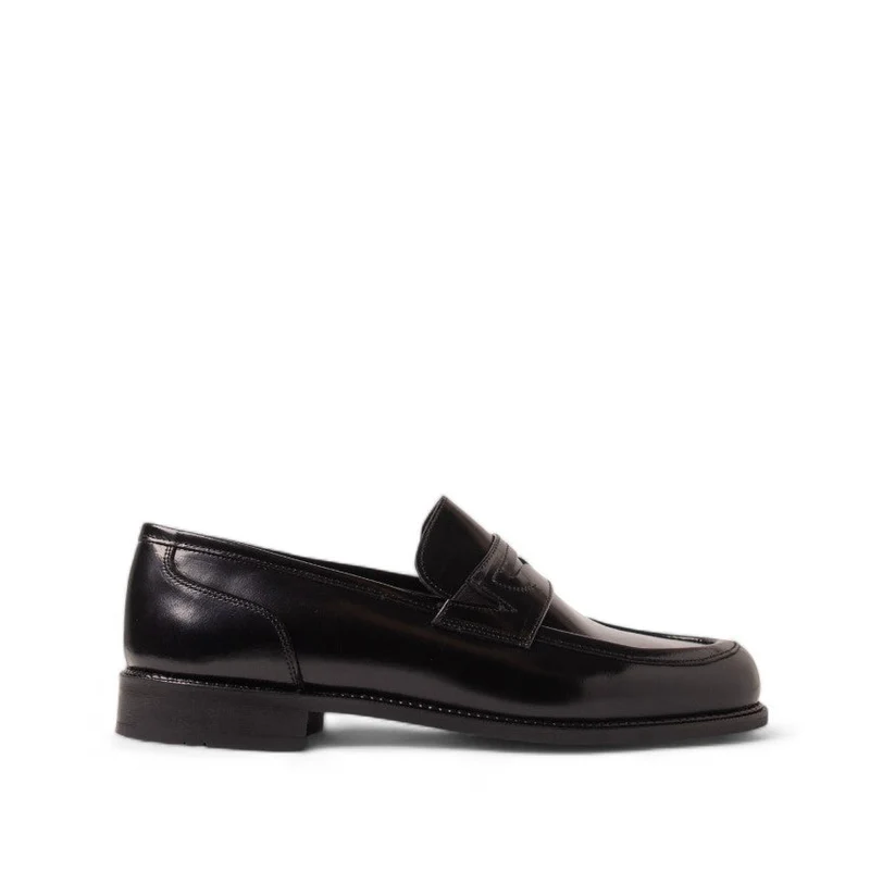 Men Black Vernis Leather Shoes #4671