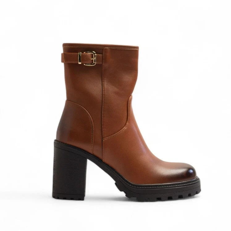 Europeon Union Women Havan Leather Half Boot #3298