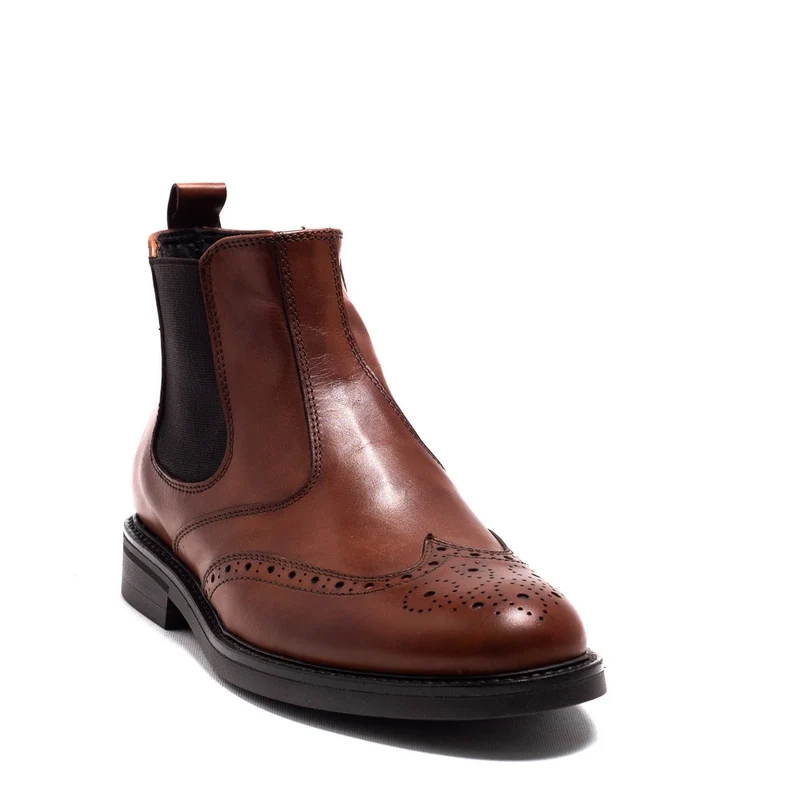 Italian Men Havan Leather Half Boot #3781