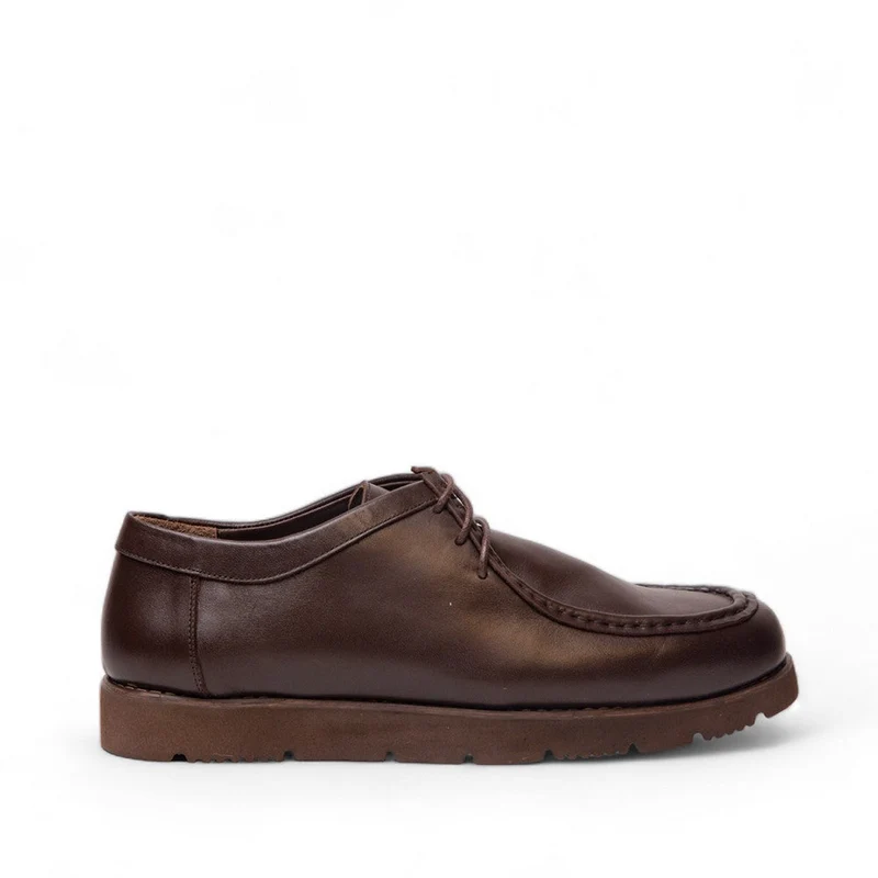 Men Brown Leather Shoes #4524