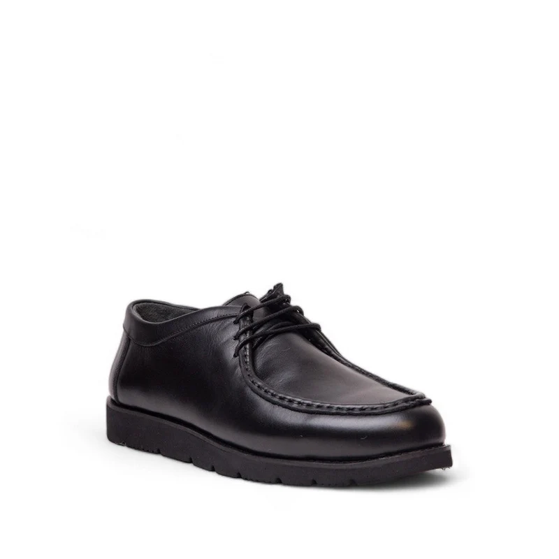 Men Black Leather Shoes #4522