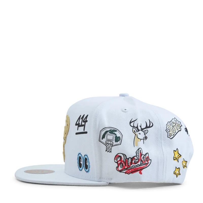 Bucks Hand Drawn Snapback