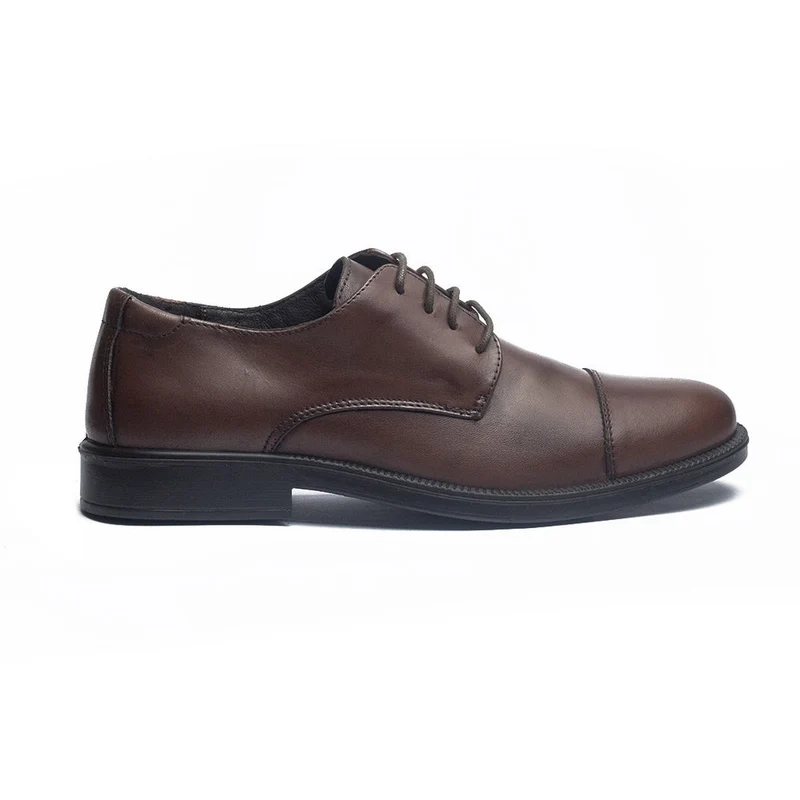 Italian Men Brown Leather Shoes #4100
