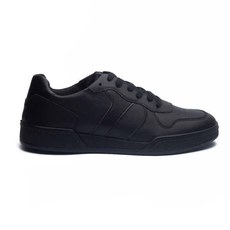 Italian Men Black Leather Shoes #4068