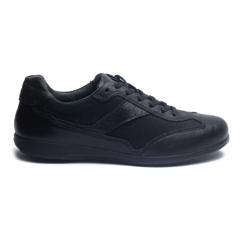 Italian Men Black Leather Shoes #4051