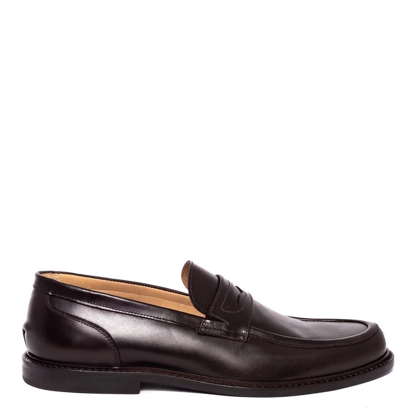 Italian Men Brown Leather Shoes #3741