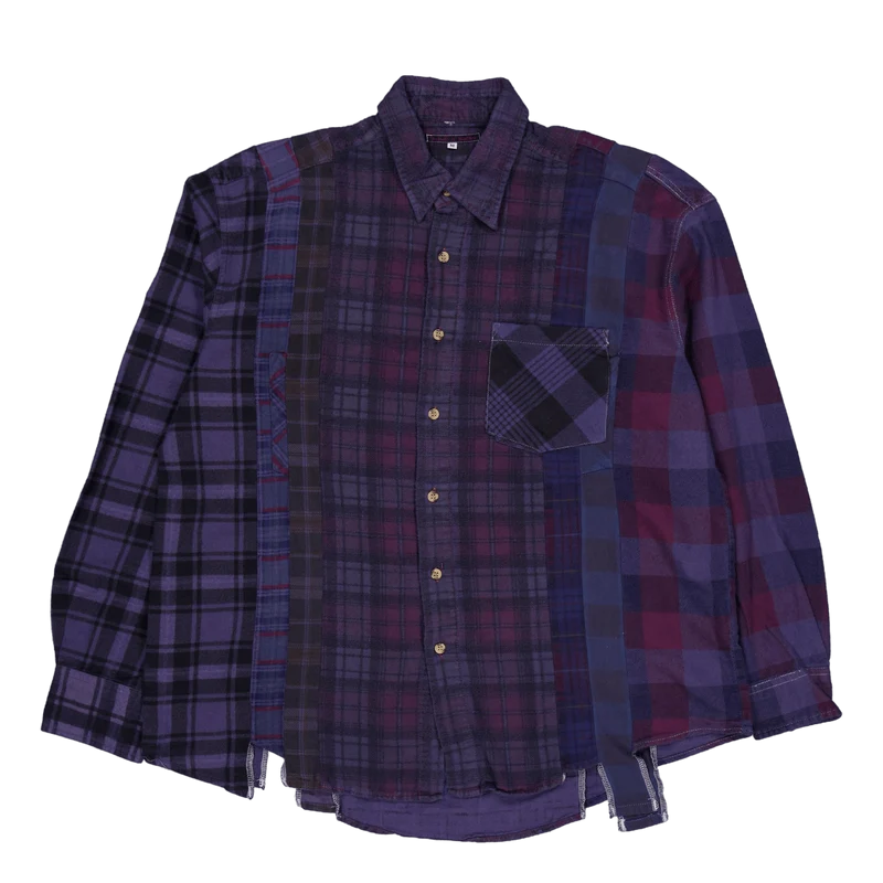 Rebuild By Needles Flannel Shi D-purple