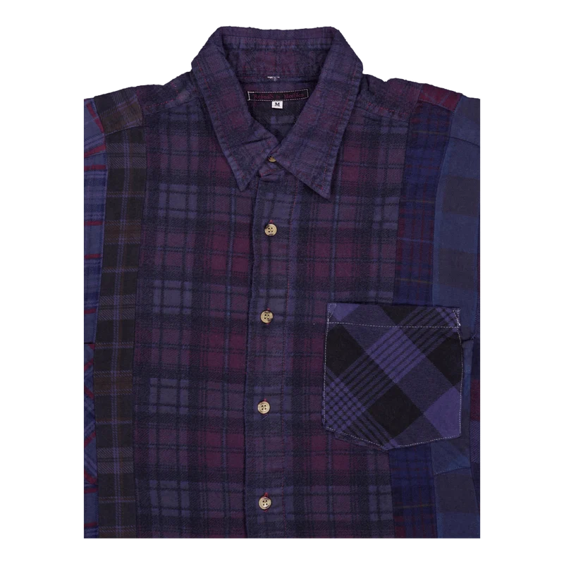 Rebuild By Needles Flannel Shi D-purple