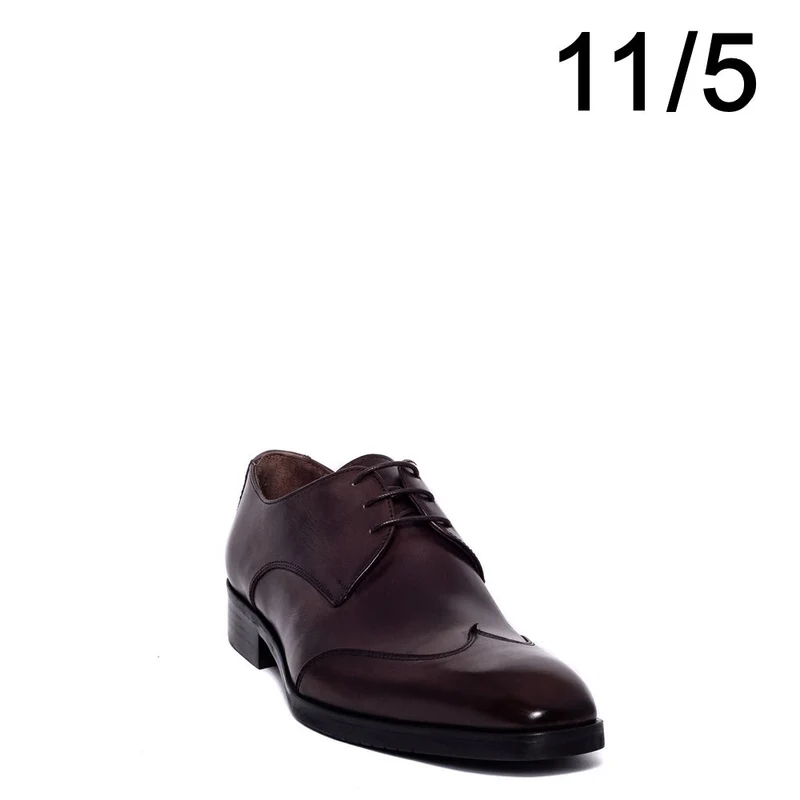 Italian Men Brown Leather Shoes #3626