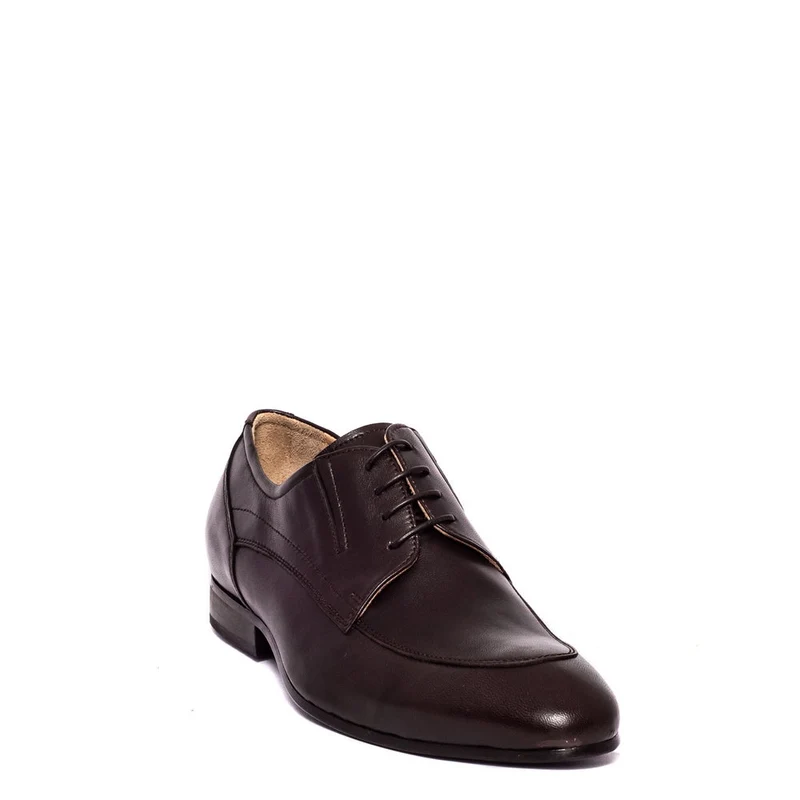 Italian Men Brown Leather Shoes #3728