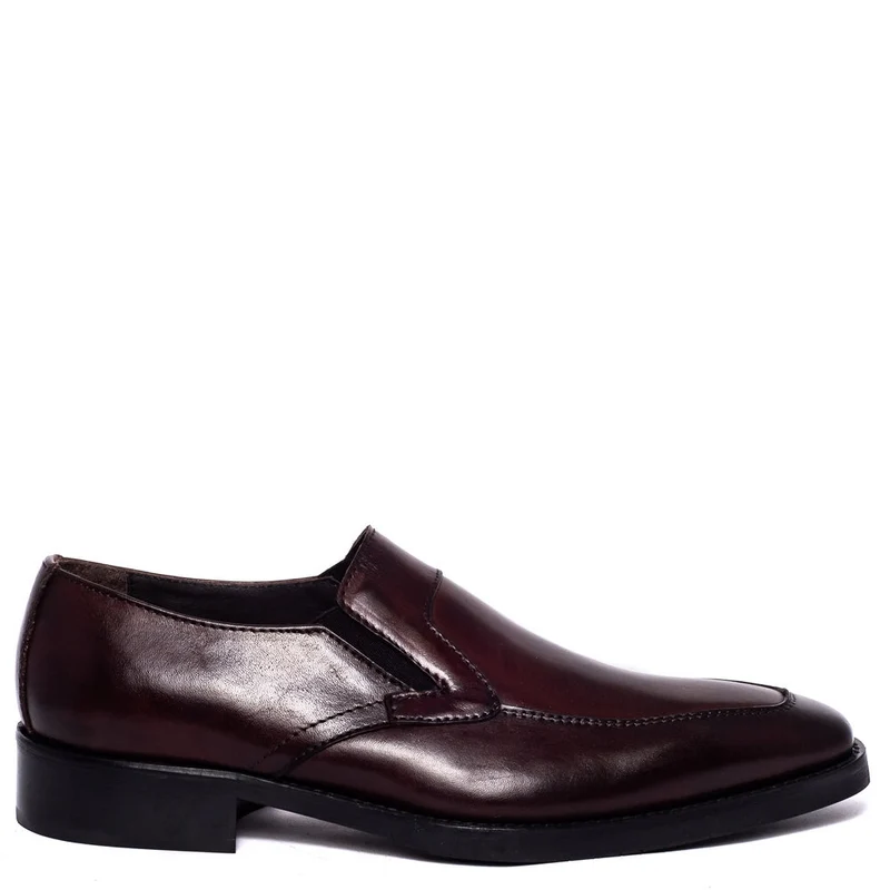 Italian Men Brown Leather Shoes #3642