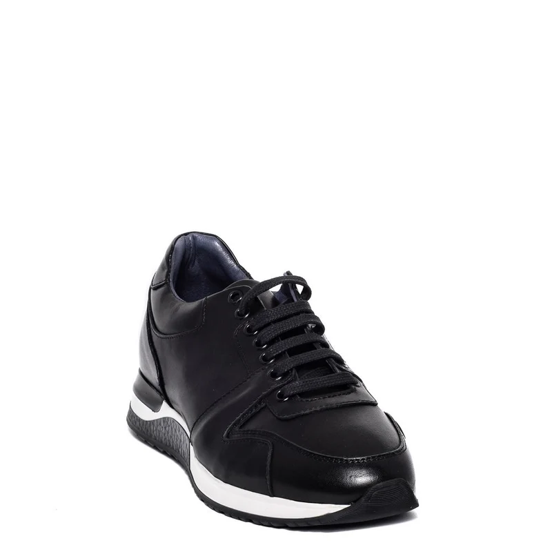 Italian Men Black Leather Shoes #3608