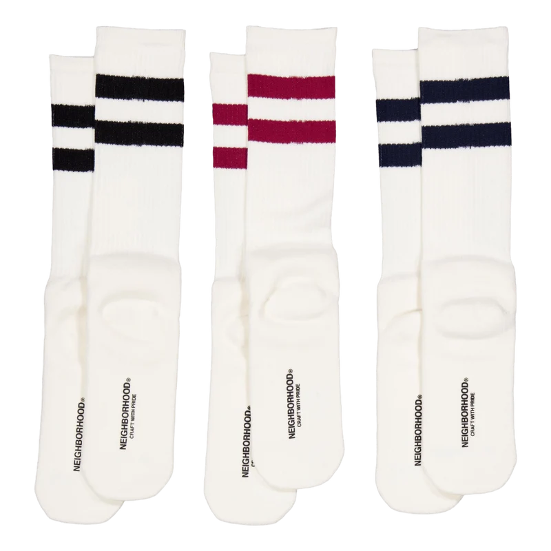 Classic 3pac Socks White