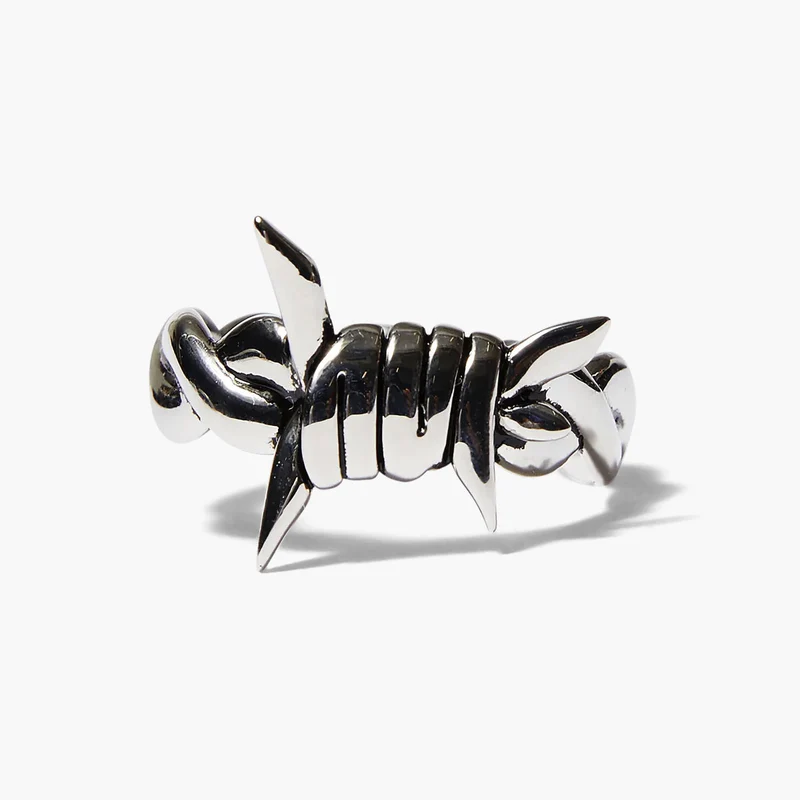 Barbed Wire Ring Silver