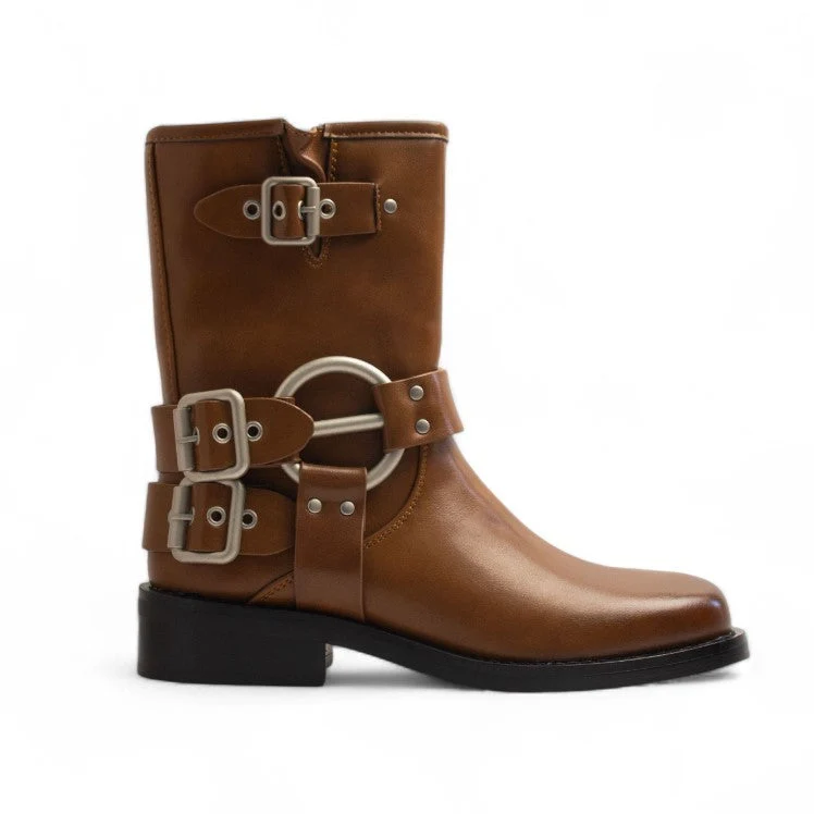 Europeon Union Women Havan Leather Half Boot #3416