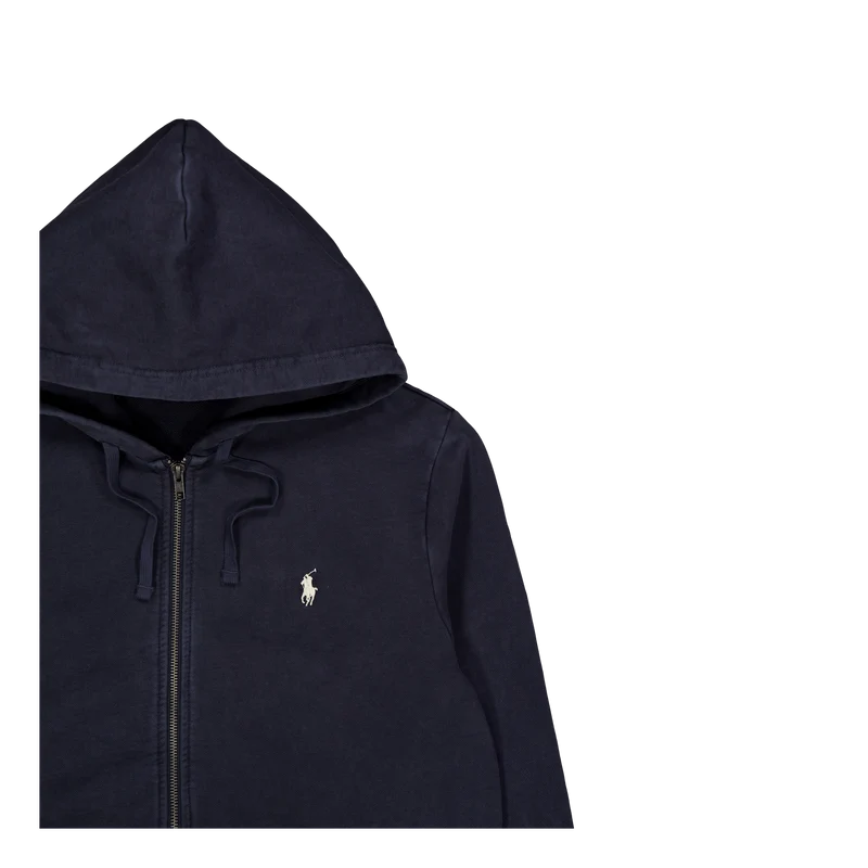 Loopback Terry Full-Zip Hoodie Faded Black Canvas