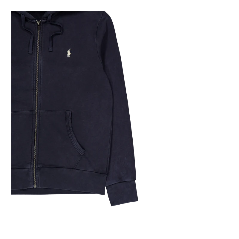 Loopback Terry Full-Zip Hoodie Faded Black Canvas