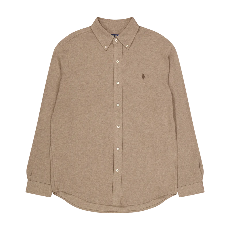 Featherweight Mesh Shirt Dark Taupe Heather