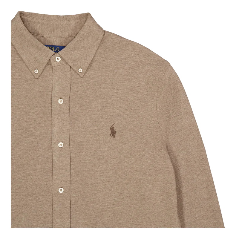 Featherweight Mesh Shirt Dark Taupe Heather