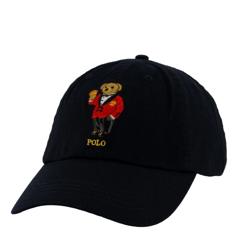 Lunar New Year Polo Bear Ball Cap Polo Black