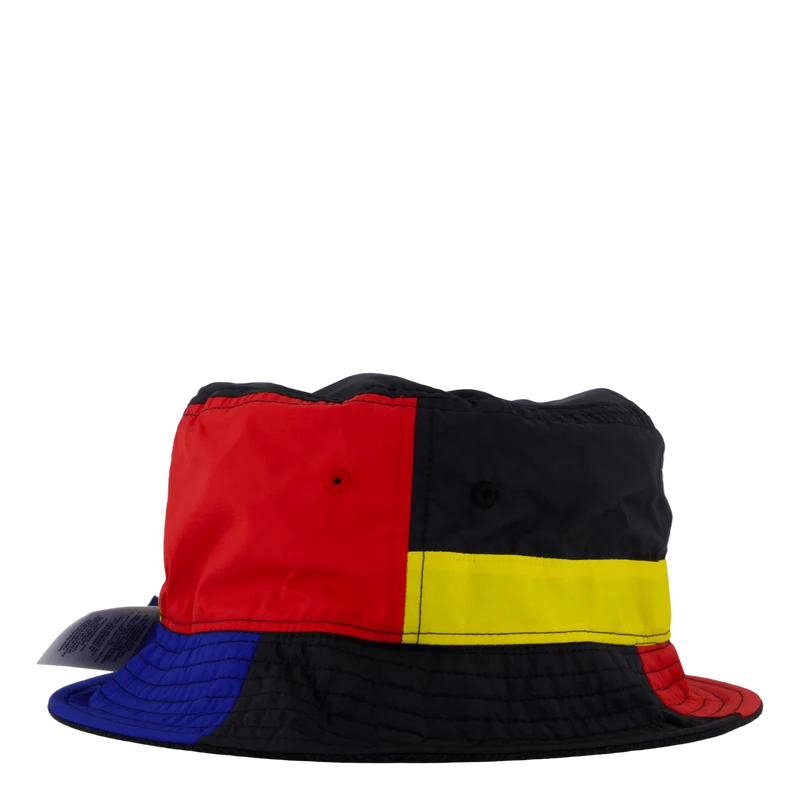 Reversible Color-Blocked Bucket Hat Sapphire Star / Polo Black