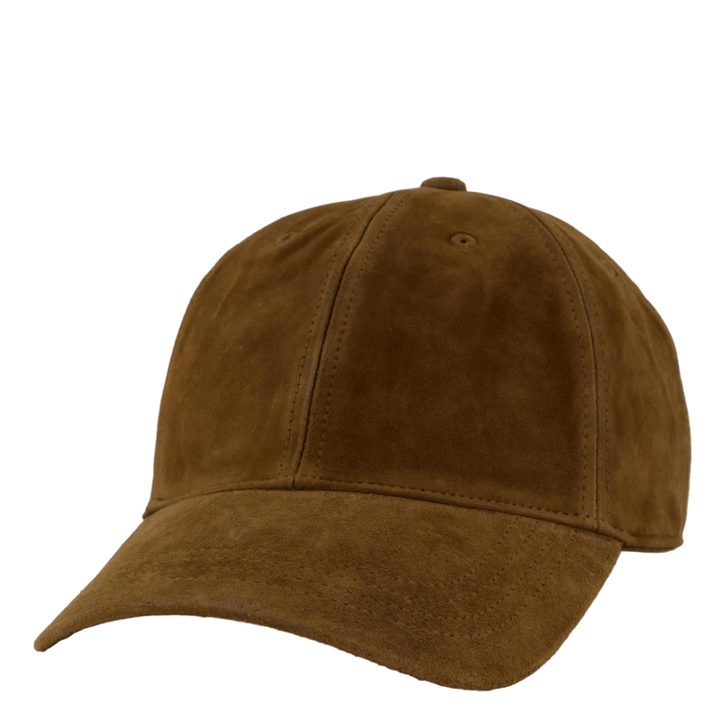 Suede Ball Cap Smith Brown