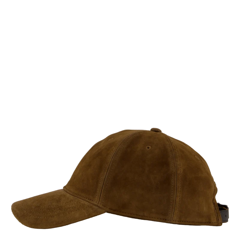 Suede Ball Cap Smith Brown