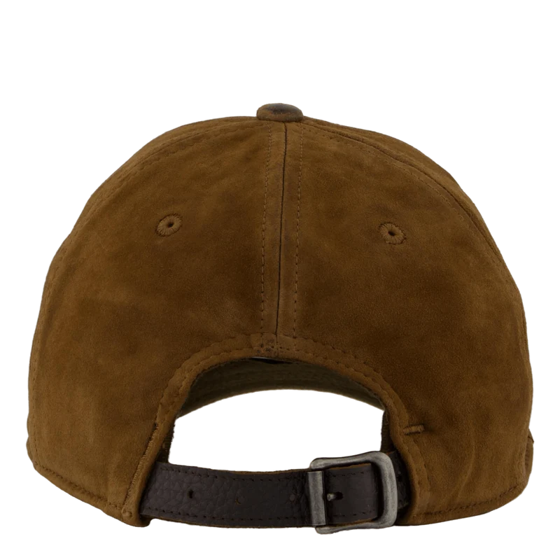 Suede Ball Cap Smith Brown