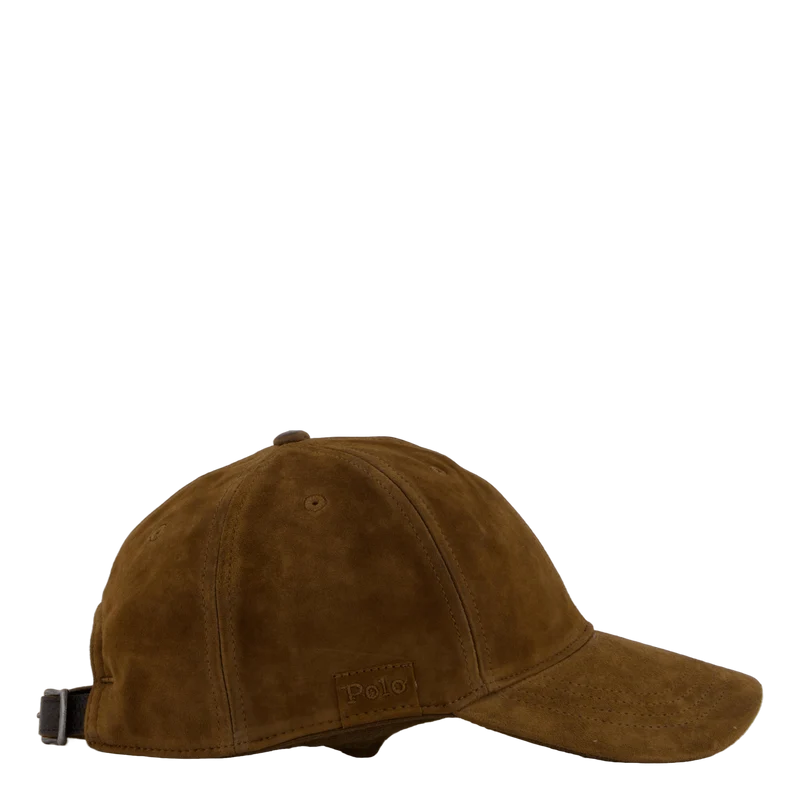 Suede Ball Cap Smith Brown