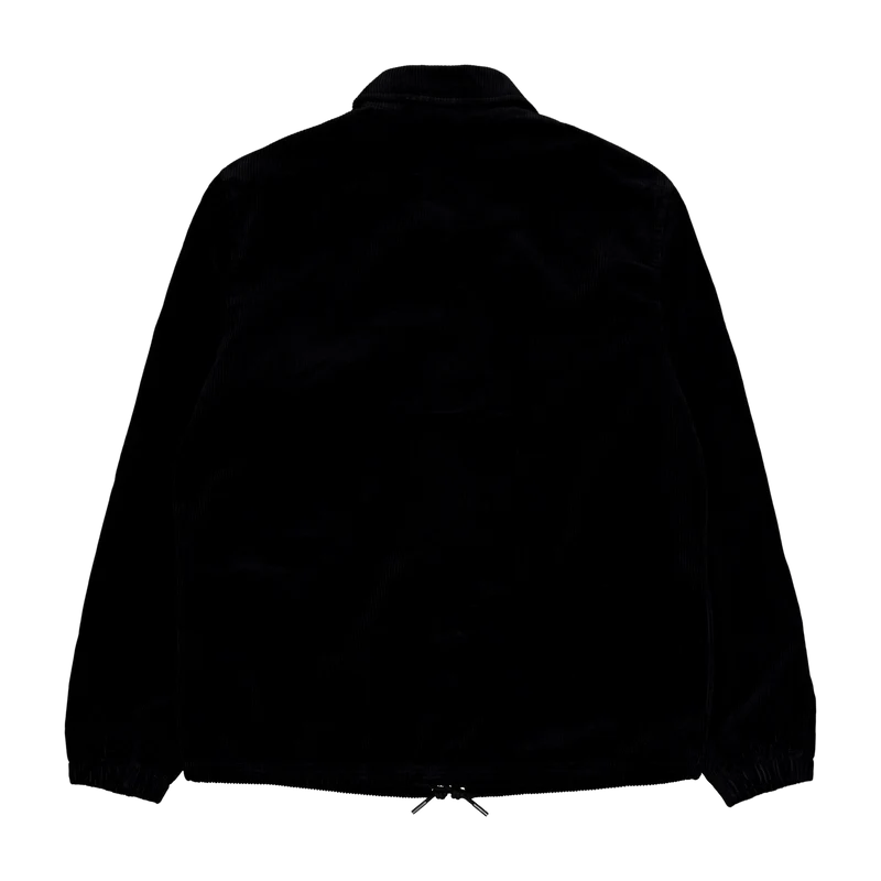 Corduroy Coach Jacket Polo Black