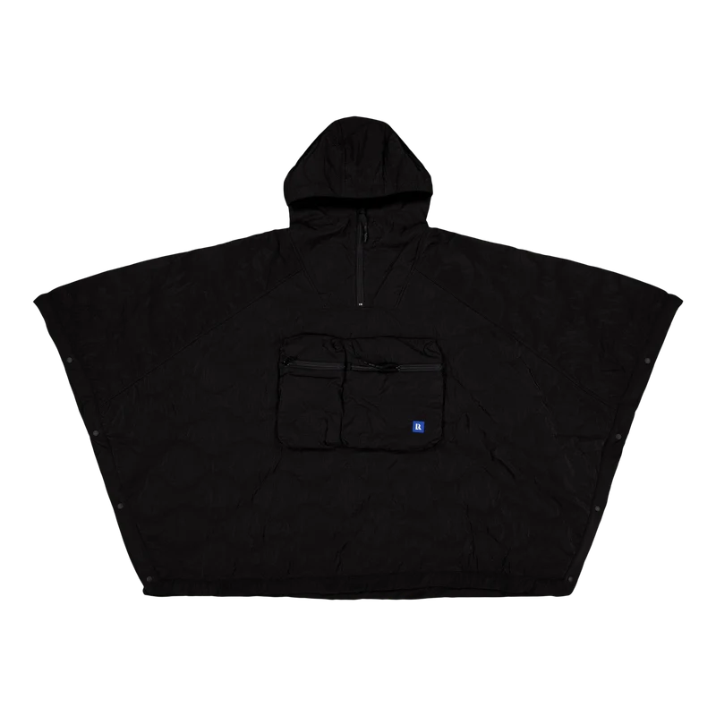 Px Quilted Poncho Black