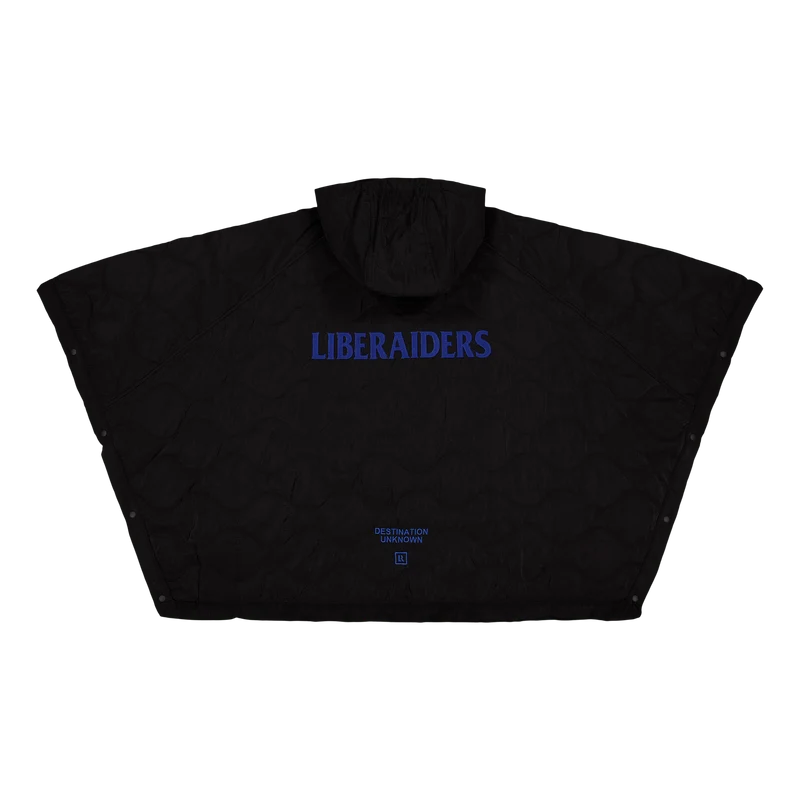 Px Quilted Poncho Black