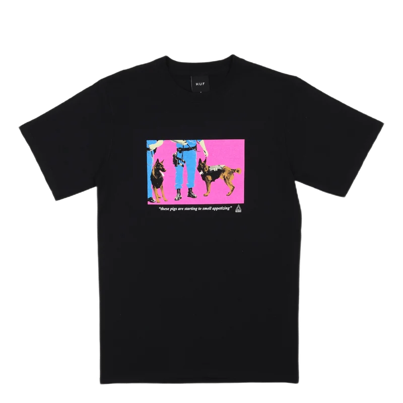 HUF X PLEASURES GANG CONTROL S/S TEE BLACK