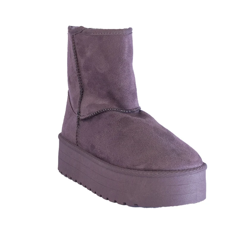 Europeon Union Women Grey Chamois Half Boot #2468