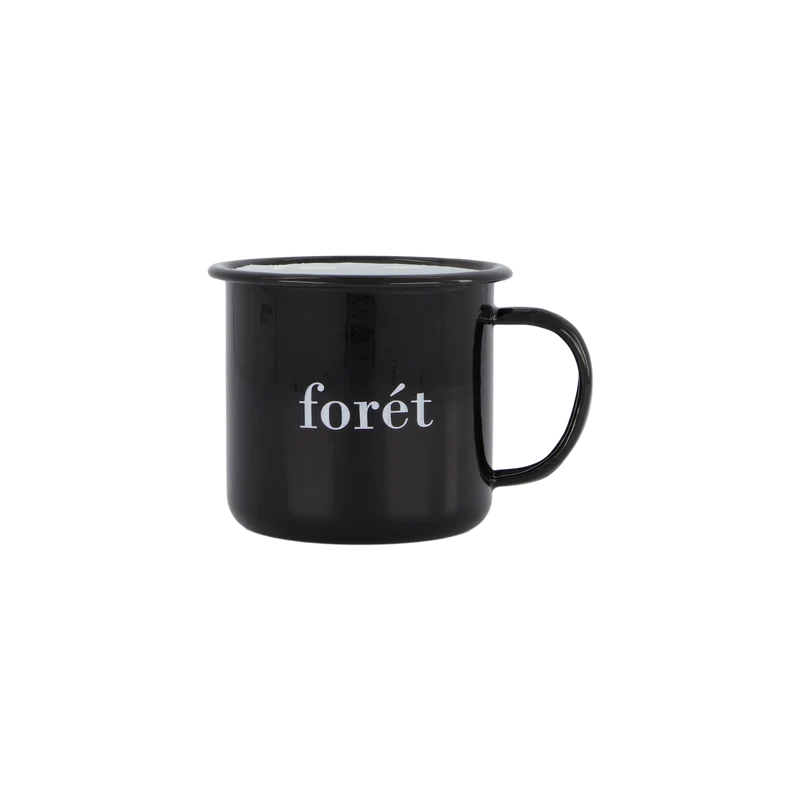 Bean Enamel Mug Black
