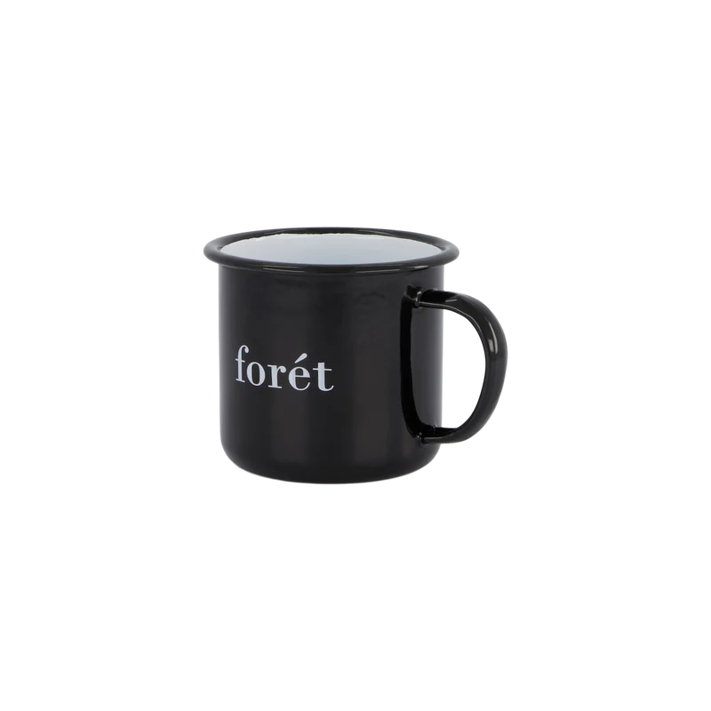 Bean Enamel Mug Black