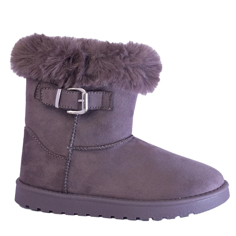 Europeon Union Women Grey Chamois Half Boot #2463