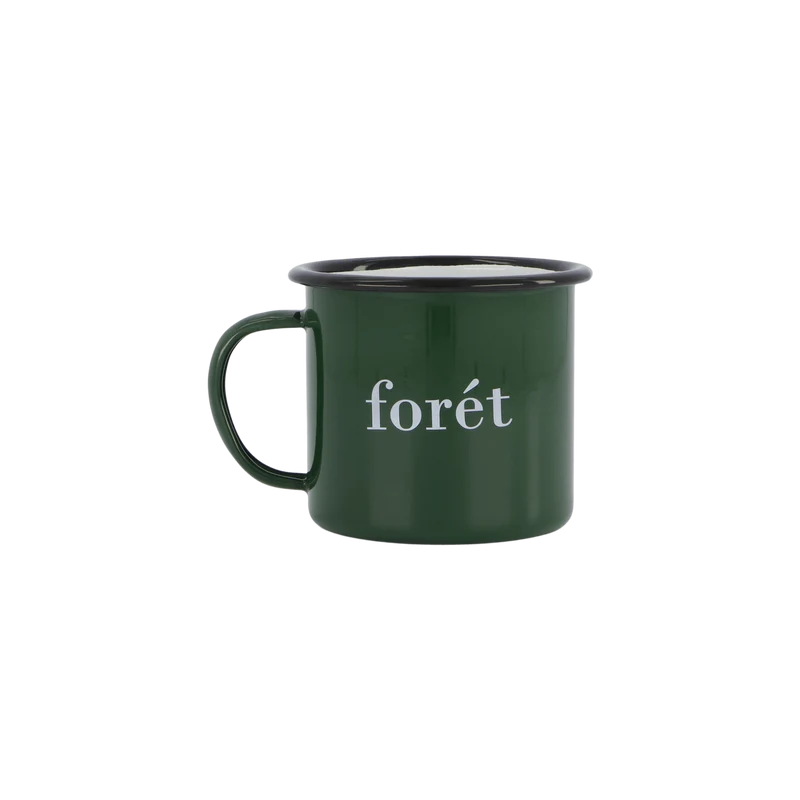 Bean Enamel Mug Darkgreen