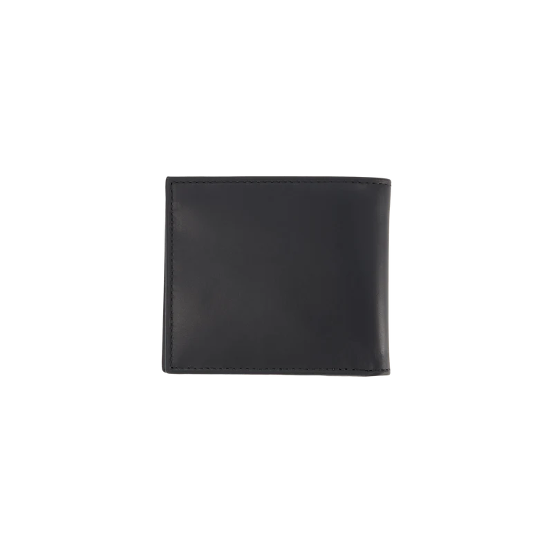 Signature Pony Leather Wallet Black / White