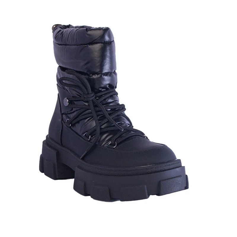 Europeon Union Women Black Water Proof Half Boot #2417
