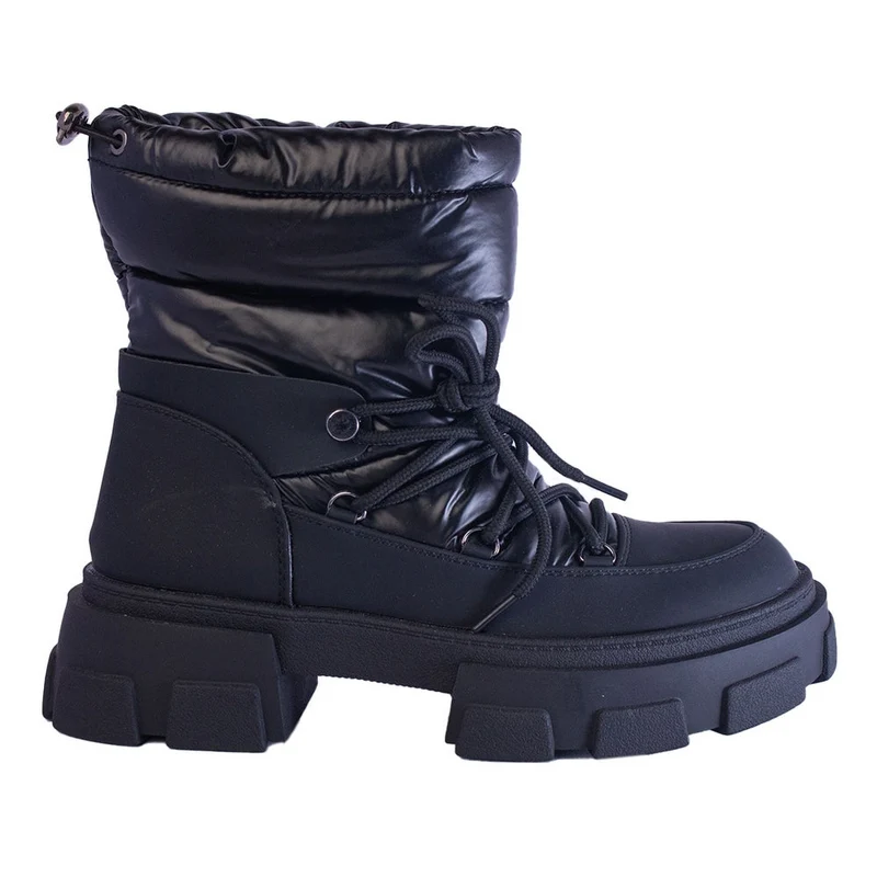 Europeon Union Women Black Water Proof Half Boot #2417